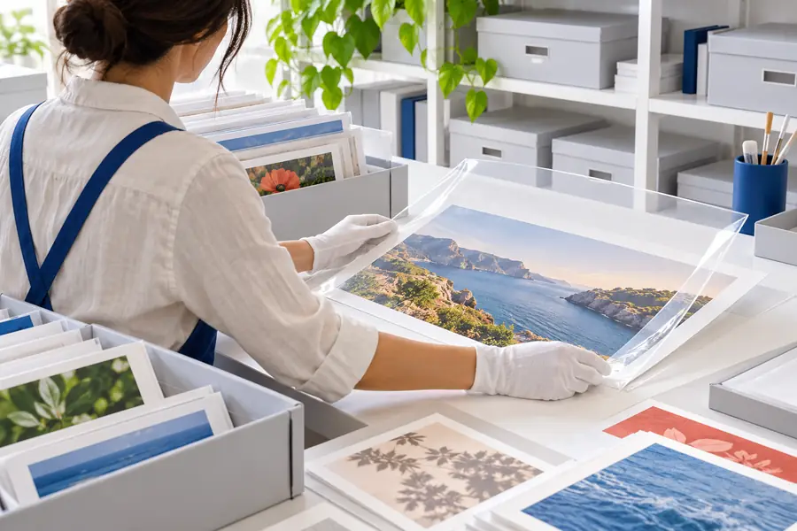 Enlarged image prepared for a detail review