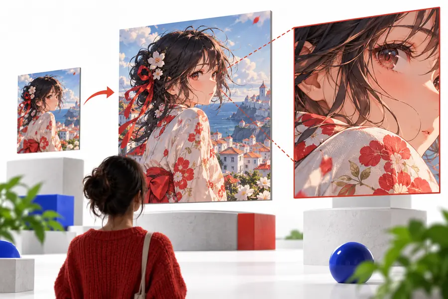 Larger colorful portrait with clearer visible detail